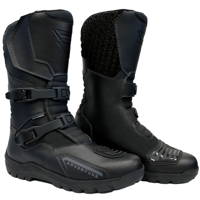 Boty na motorku Street Racer Adventure WP černé