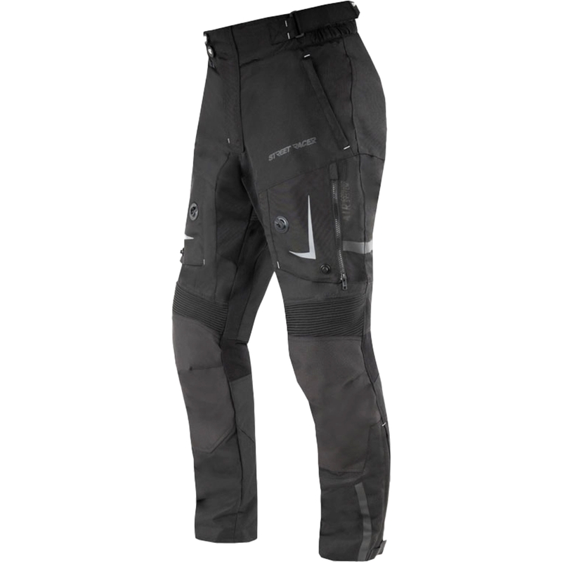 Kalhoty na motorku Street Racer All Season černé - II. jakost